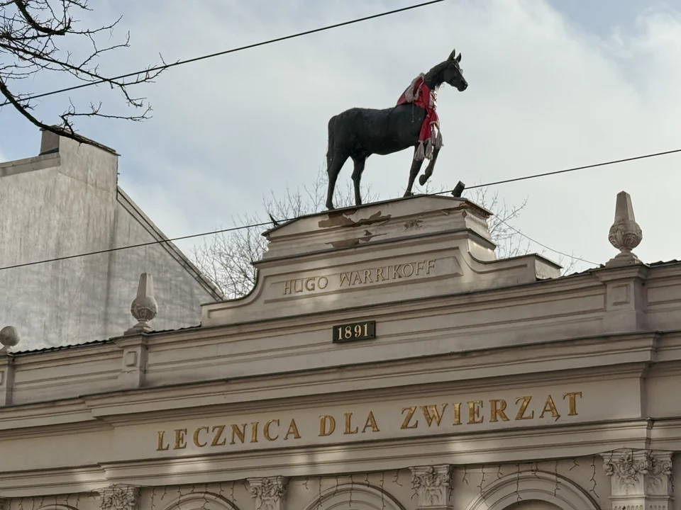 Budynek lecznicy dla zwierząt „Pod koniem” w Łodzi