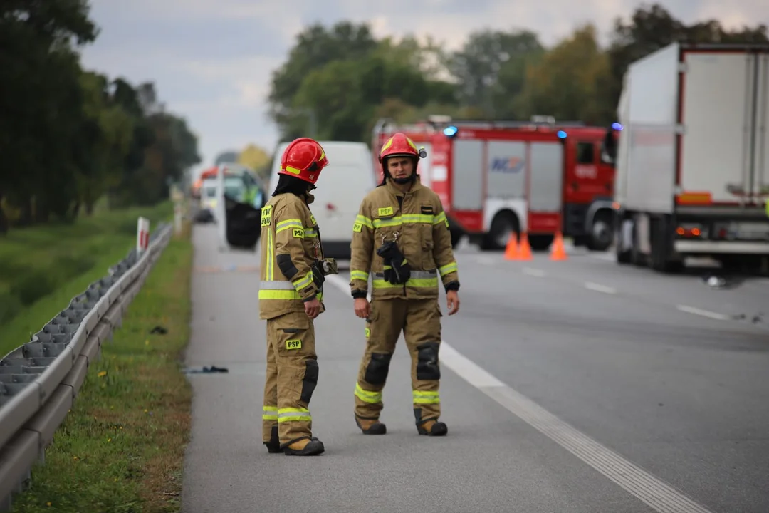 Wypadek na DK 92 w miejscowości Wojszyce