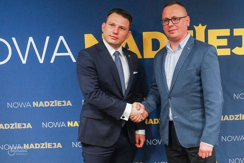 Sławomir Mentzen na spotkaniu w hotelu Wodnik