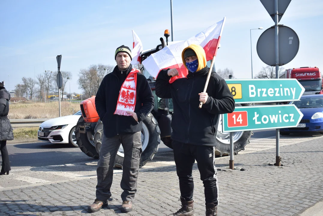 Protest rolników w Strykowie