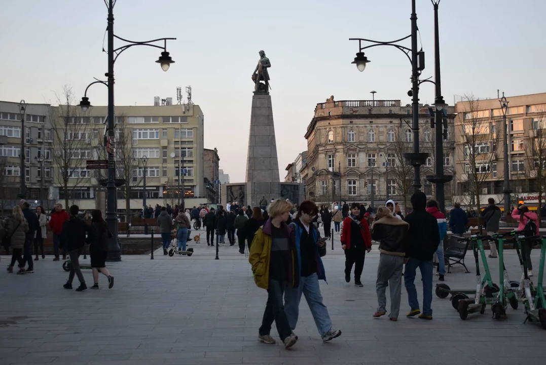 Plac Wolności w Łodzi po otwarciu