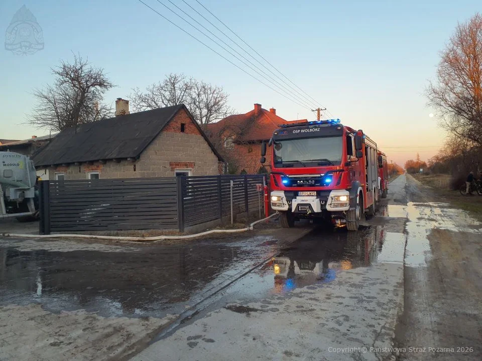 pożar powiat piotrkowski