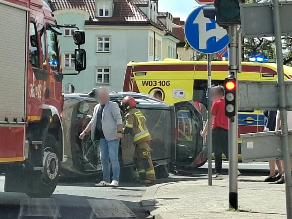 Wypadek w centrum Płocka