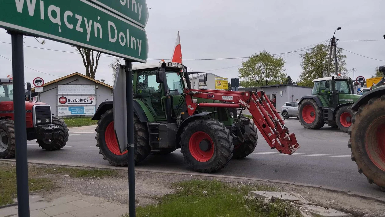 Protest rolników w Nowosolnej - 12.04.2024 r.