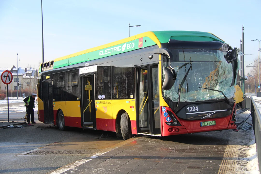 Zderzenie autobusów na Retkini