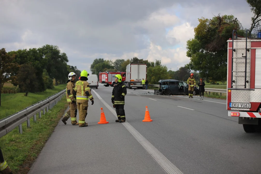 Wypadek na DK 92 w miejscowości Wojszyce