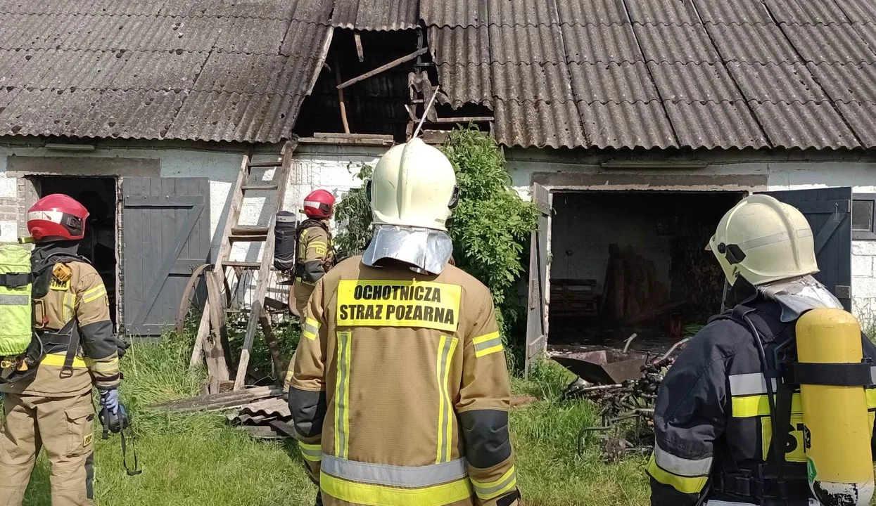 Pożar elektrycznej hulajnogi w powiecie płockim [ZDJĘCIA] - Zdjęcie główne