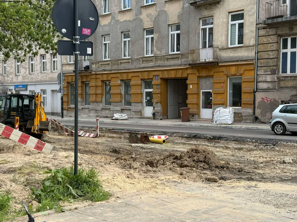 Remont ul. Sterlinga w Łodzi, 9 maja 2025 r.