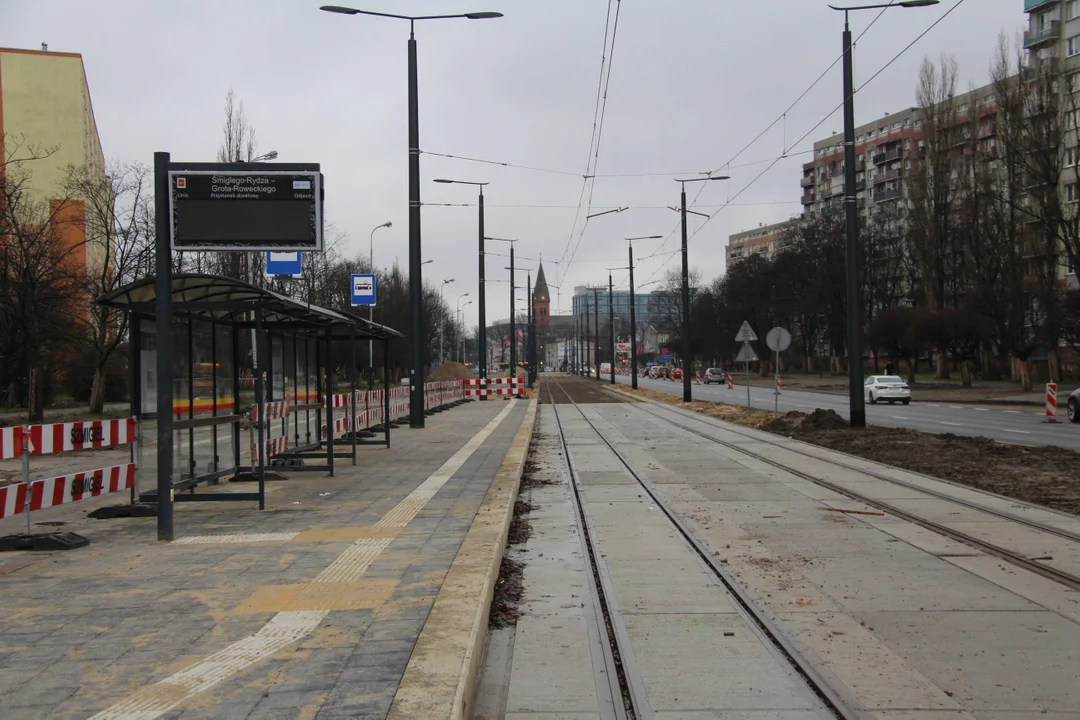 Powrót tramwajów MPK Łódź na remontowany al. Śmigłego-Rydza w Łodzi