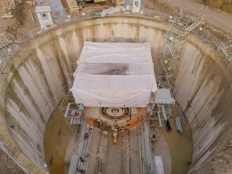 Trwa demontaż tarczy TBM Faustyna