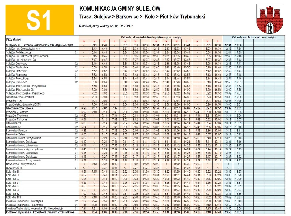 Gminny Transport Publiczny w Sulejowie