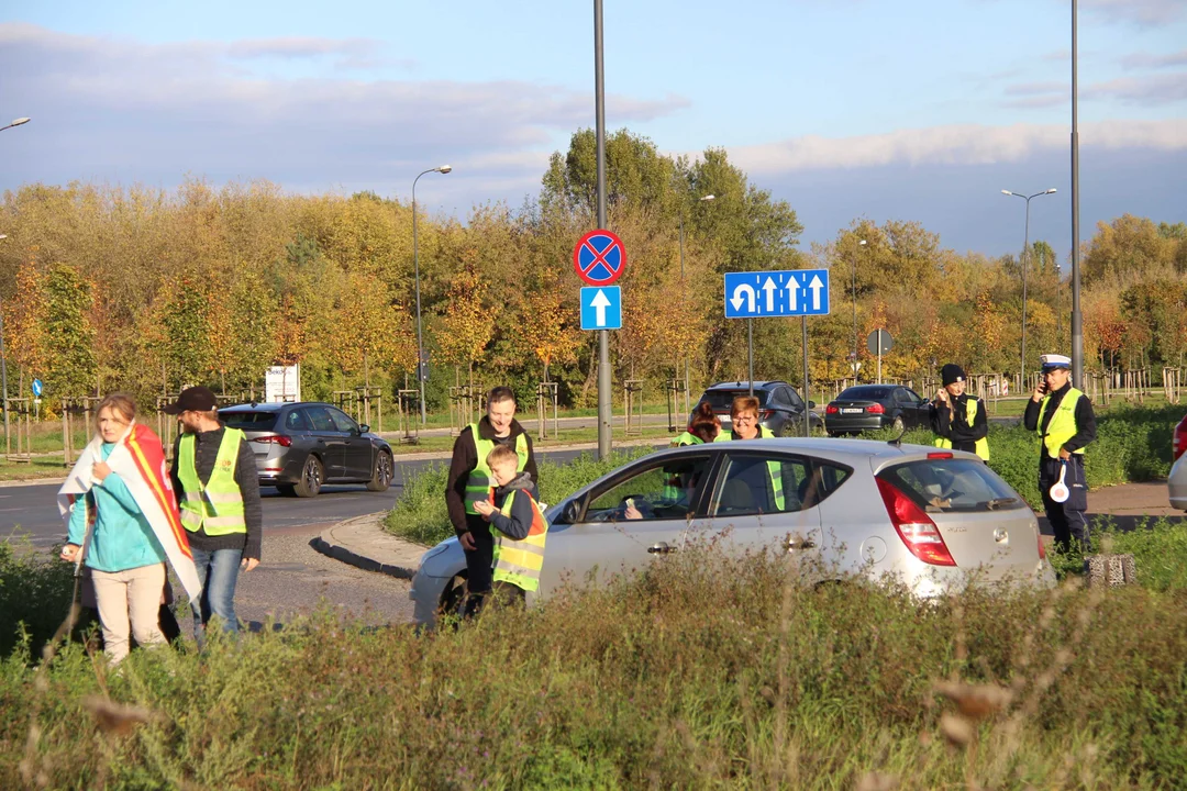 Protest mieszkańców Młynka - 15.10.2024 r.