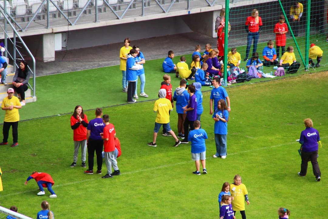 Flash mob na stadionie ŁKS Łódź im. Władysława Króla