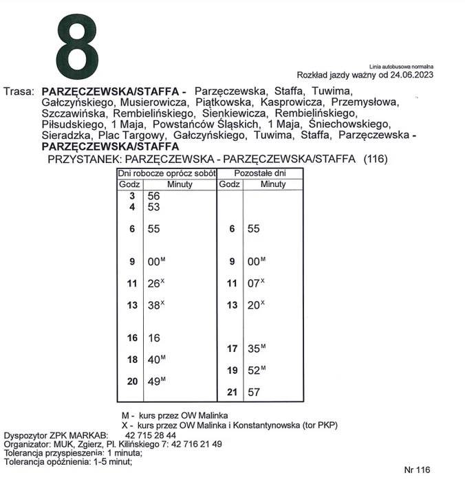 Zmiana rozkładu jazdy komunikacji miejsckiej w Zgierzu