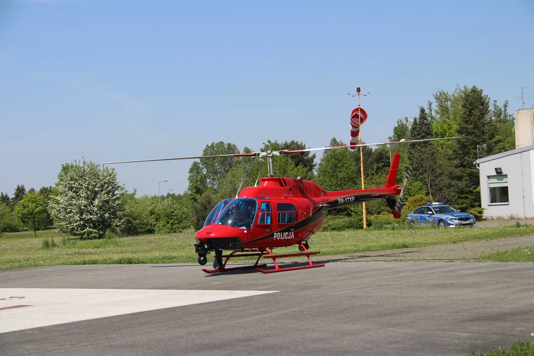 Policyjna akcja "Majówka 2024" - nad Łodzią pojawił się helikopter