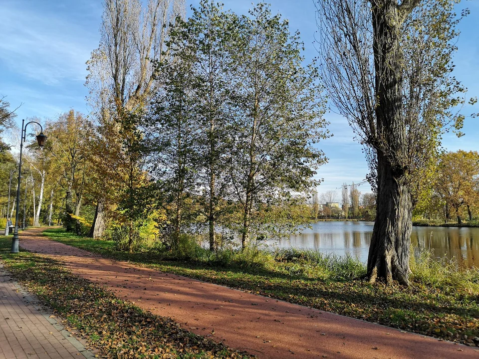 Zgierzanie korzystają z pięknej jesiennej pogody