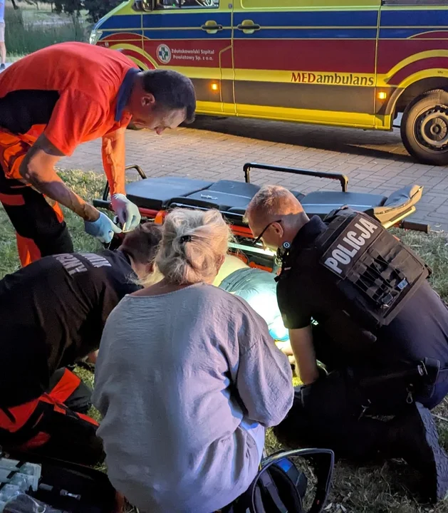 Wypadek na hulajnodze w Zduńskiej Woli