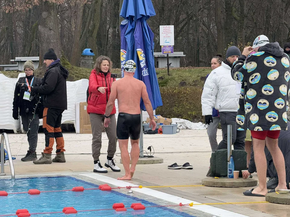 Zimne pływanie w Aquaparku Fala w Łodzi, 14.12.2024 r.