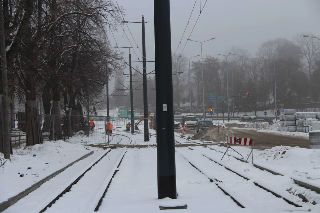 Przebudowa Wojska Polskiego w Łodzi - stan prac na 8.12.2023 r.