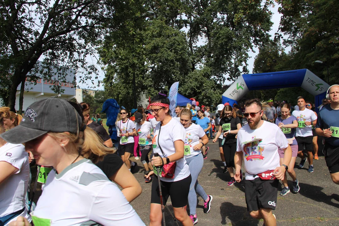 Bieg "Szczęśliwa 13" w parku Baden-Powella w Łodzi