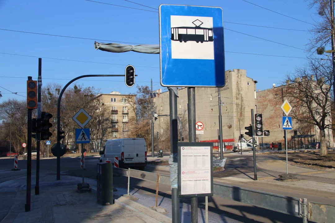 Przystanki tramwajowe przy Wojska Polskiego i Franciszkańskiej