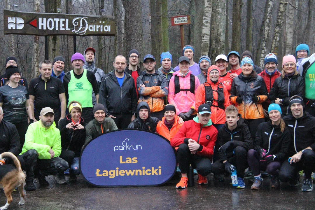 Walentynkowy parkrun w Lesie Łagiewnickim