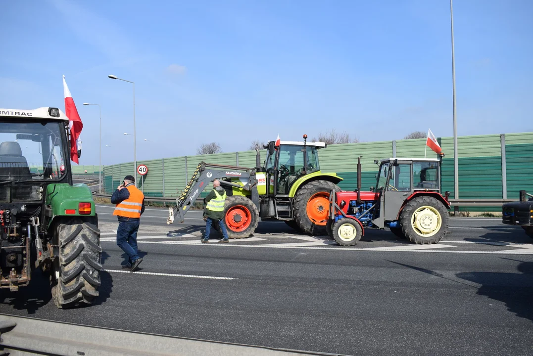 Protest rolników w Łódzkiem