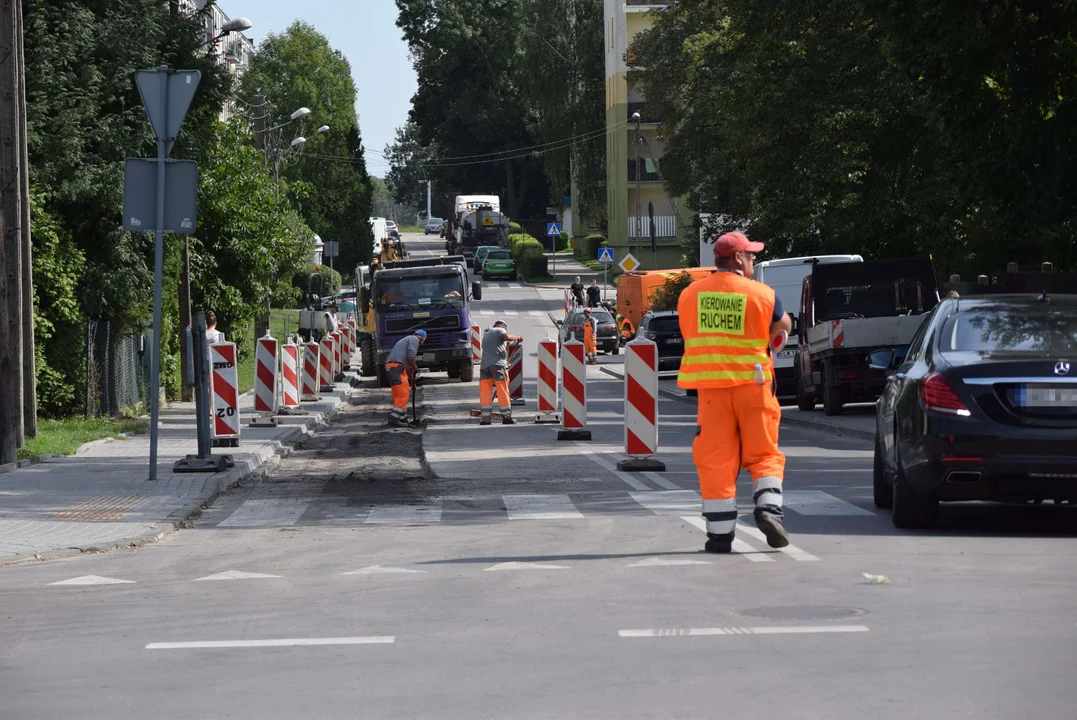 Wymiana nawierzchni na ulicy Rembowskiego