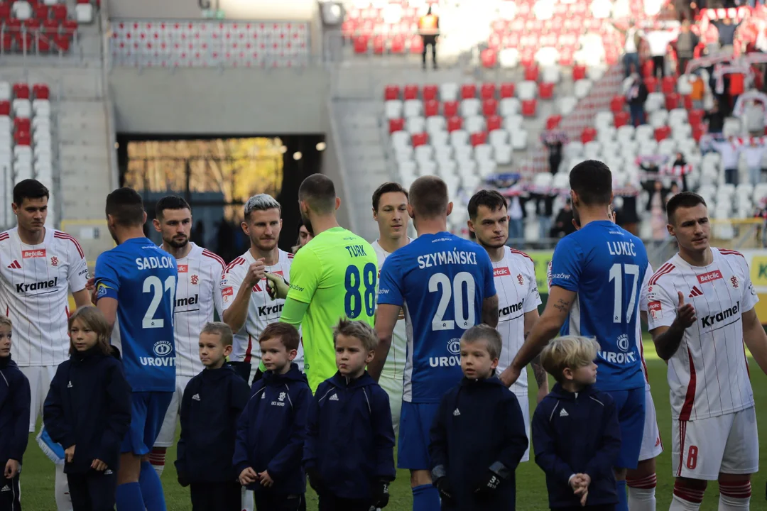 Kibice na meczu ŁKS Łódź i Ruch Chorzów