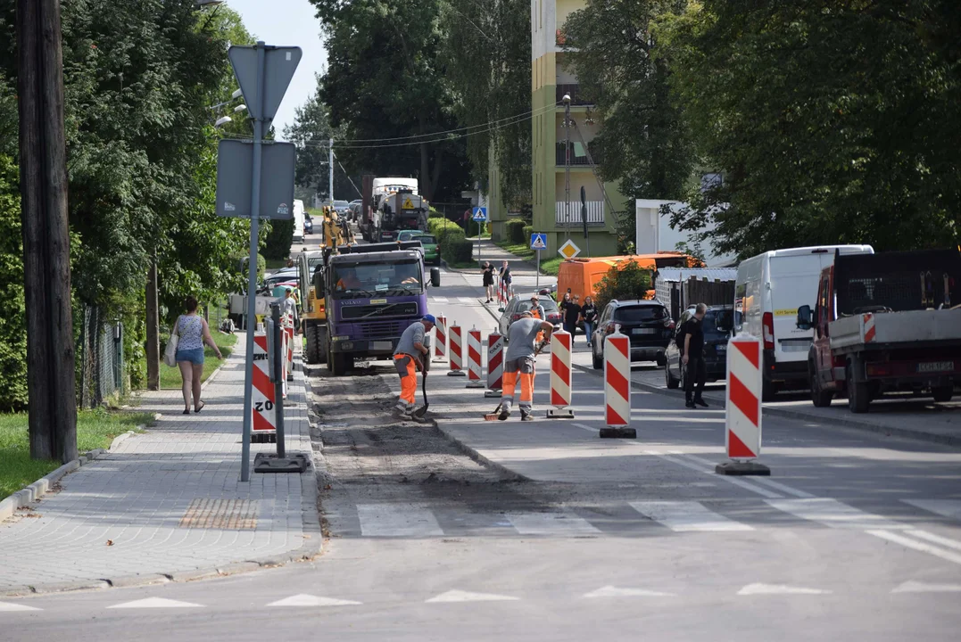 Wymiana nawierzchni na ulicy Rembowskiego