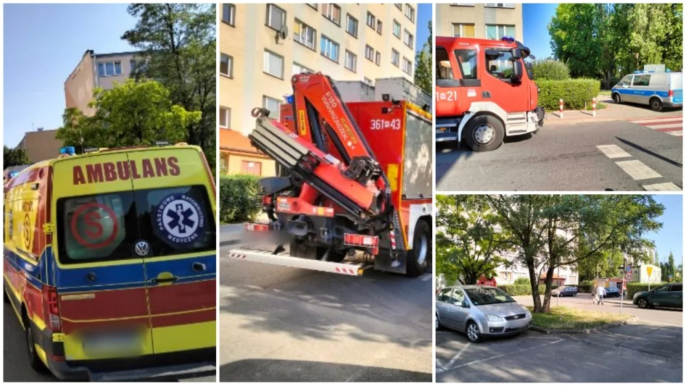 Interwencja służb na płockim osiedlu. Policja, straż pożarna, pogotowie. Co się stało? [ZDJĘCIA] - Zdjęcie główne