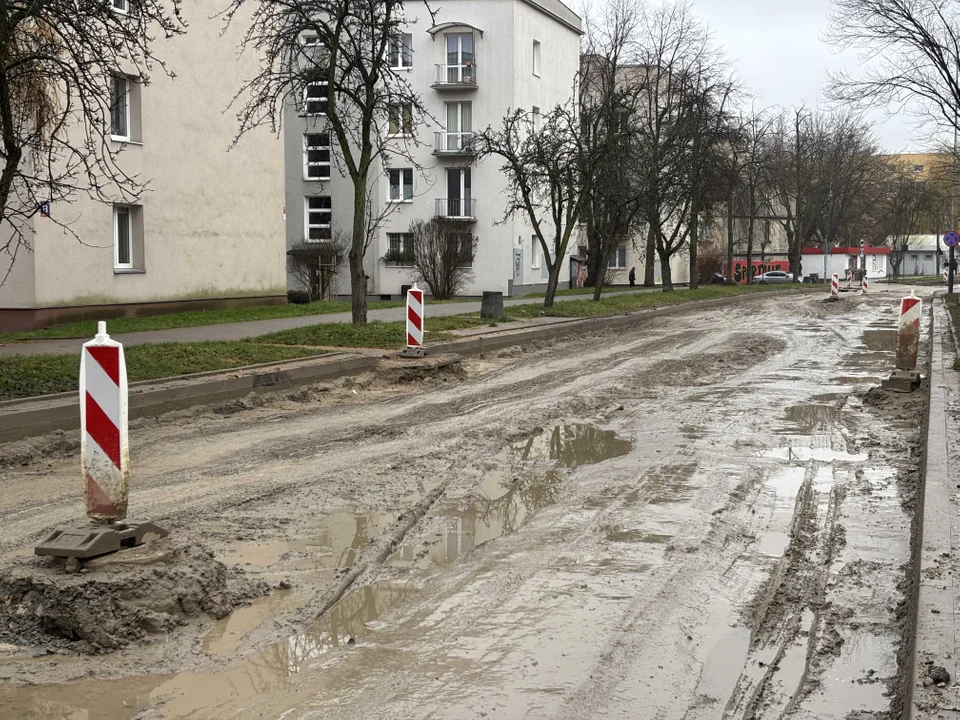 Remont ulicy Boya-Żeleńskiego w Łodzi