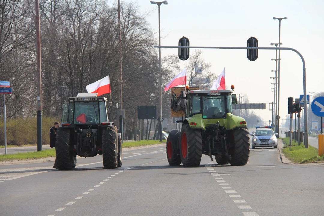 Protest rolników w Łódzkiem