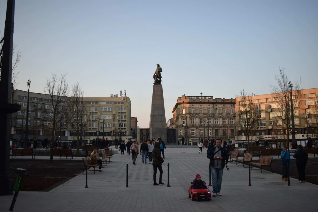 Plac Wolności w Łodzi po otwarciu