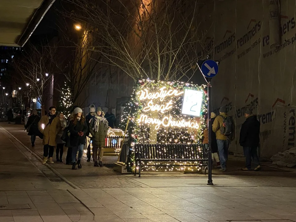 Świąteczna iluminacja na Piotrkowskiej