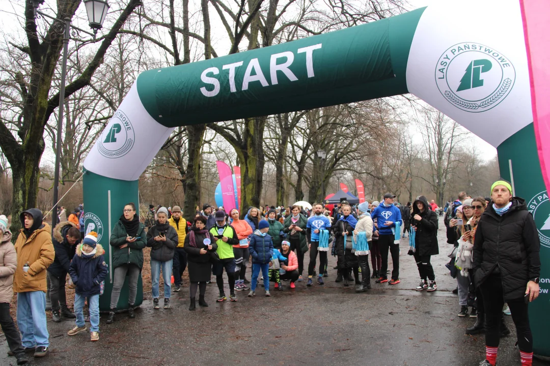 Pączek Run 2024 w parku Poniatowskiego w Łodzi