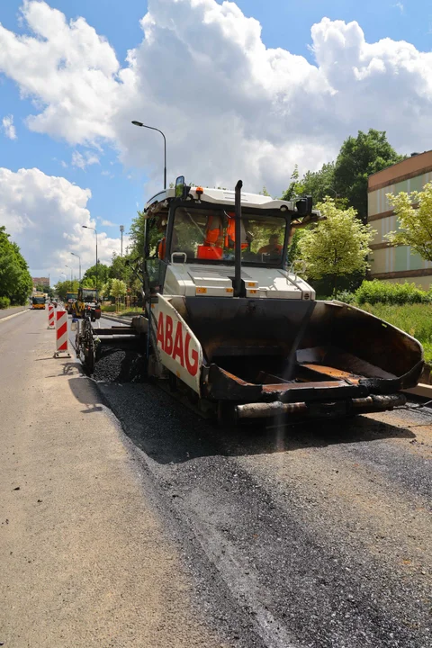 Trwa remont ulicy Lutomierskiej w Łodzi - stan na czerwiec 2024 r.