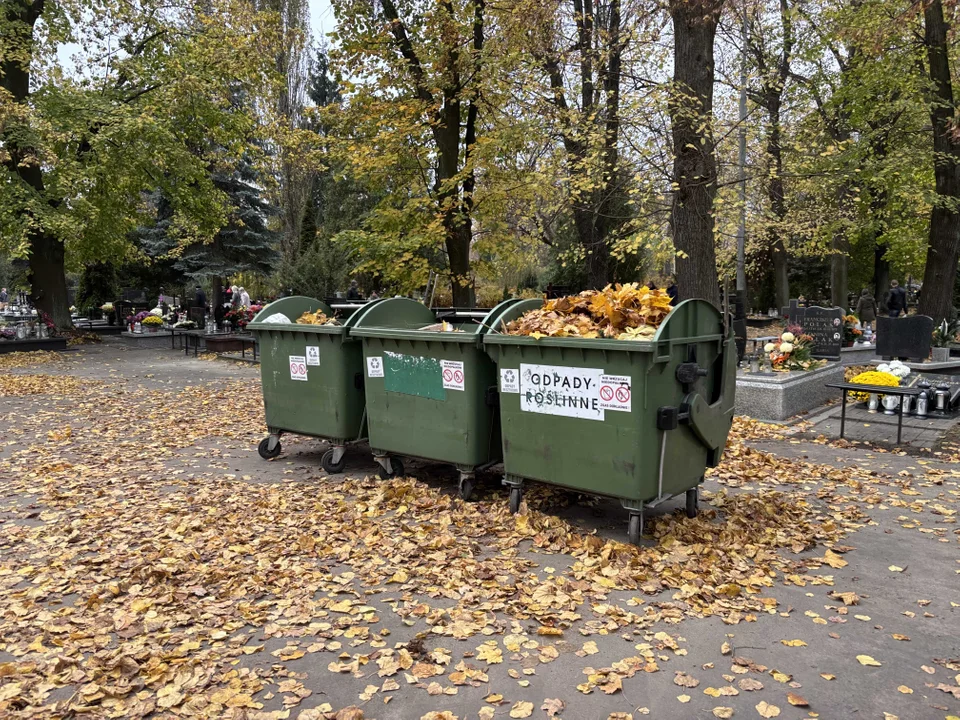 Korki w okolicach cmentarza na Dołach