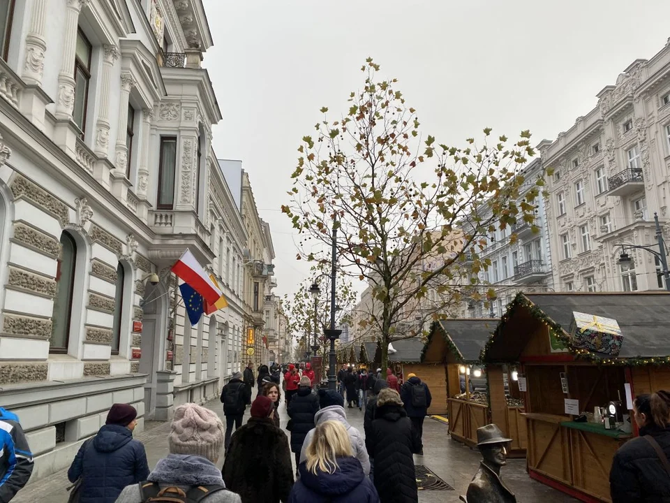 Jarmark Bożonarodzeniowy na Piotrkowskiej w Łodzi