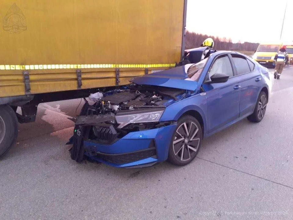 Groźne zdarzenie na autostradzie A1 w Łódzkiem