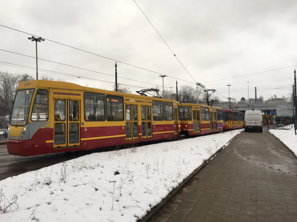 Zderzenie tramwajów w Łodzi