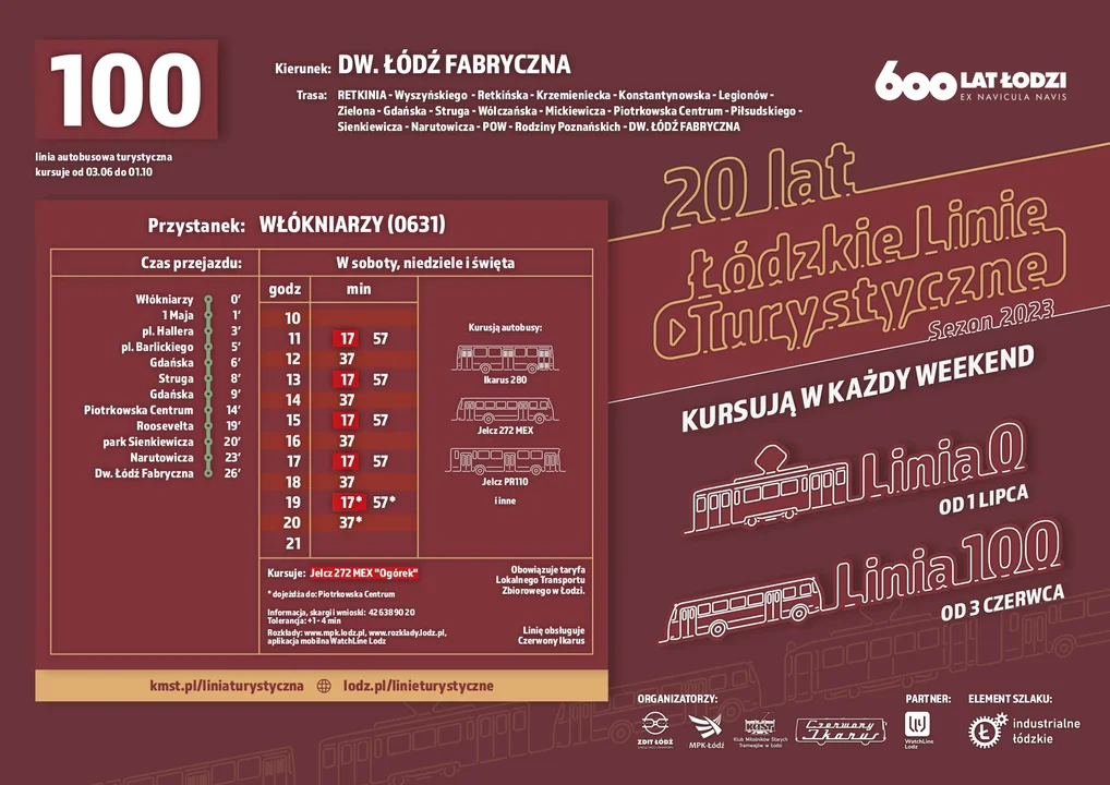 Rozkład jazdy linia 100