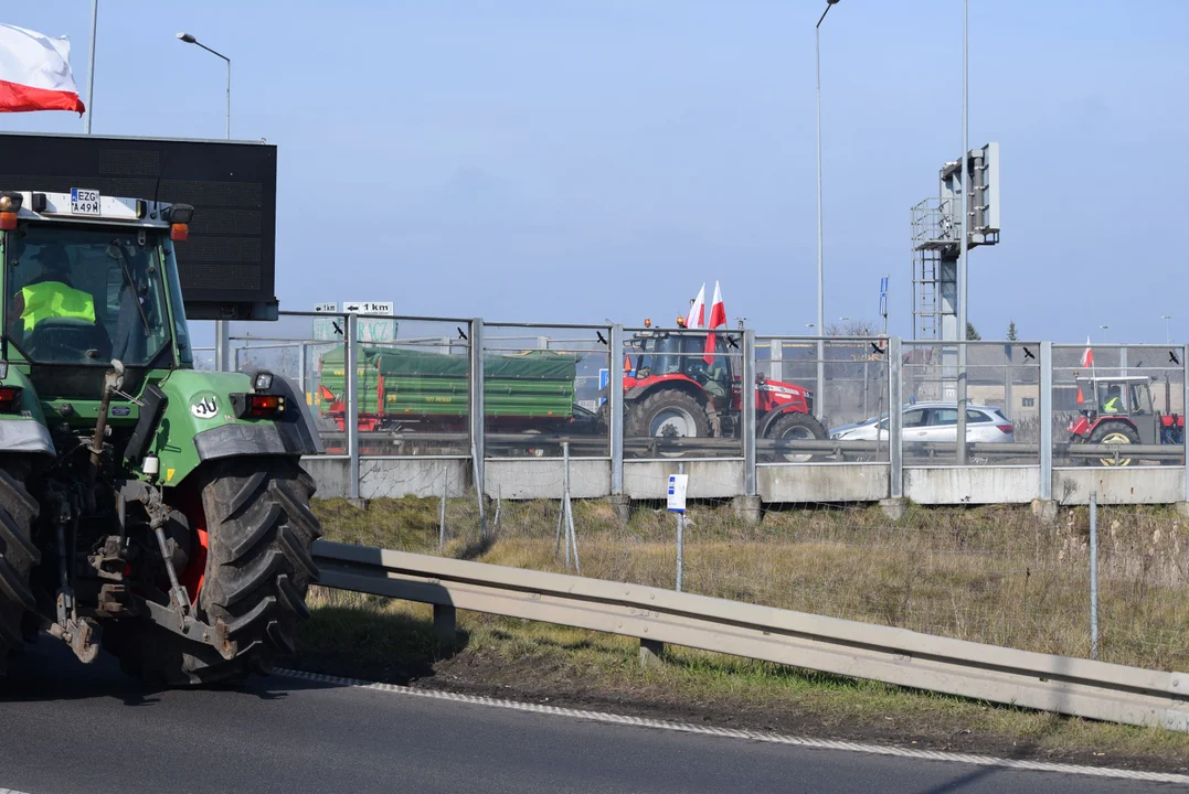 Protest rolników w Łódzkiem