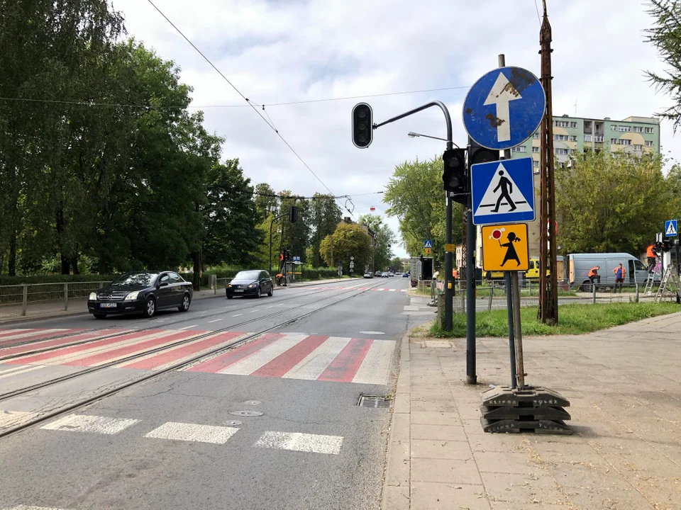 Remont sygnalizacji świetlnej przy skrzyżowaniu Pomorskiej z Tamka