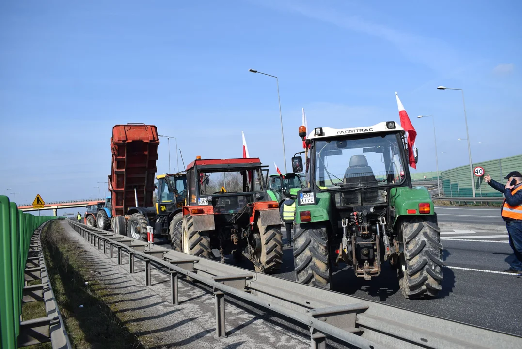 Protest rolników w Łódzkiem