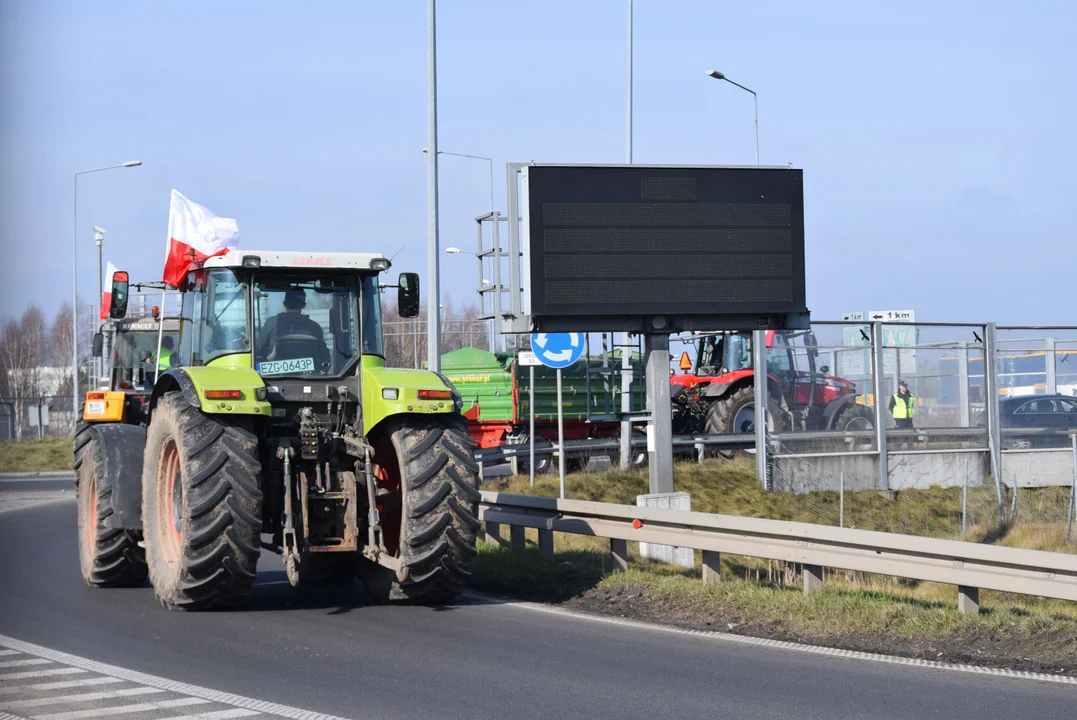 Protest rolników w Łódzkiem