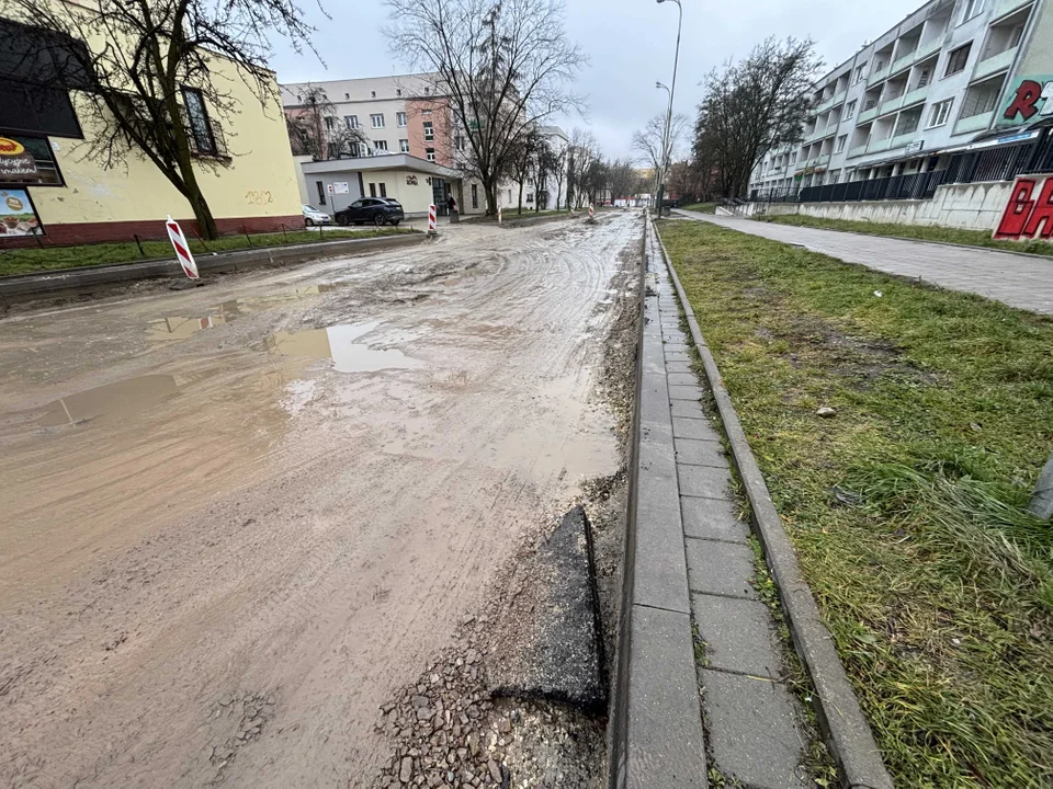 Remont ulicy Boya-Żeleńskiego w Łodzi