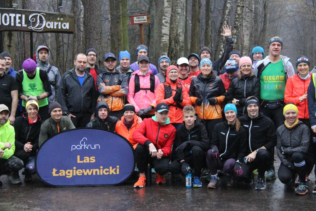 Walentynkowy parkrun w Lesie Łagiewnickim