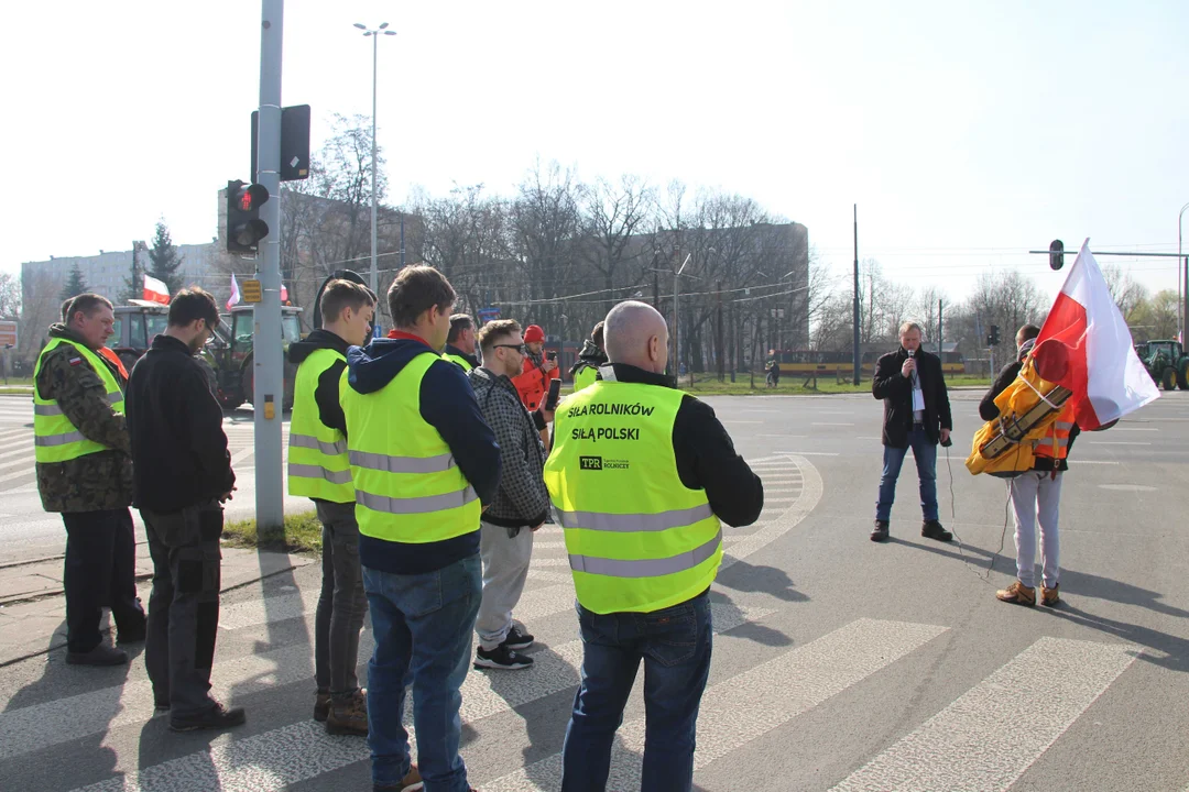 Protest rolników w Łódzkiem