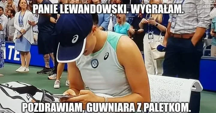 Iga Świątek i Robert Lewandowski - czyli najlepsze memy